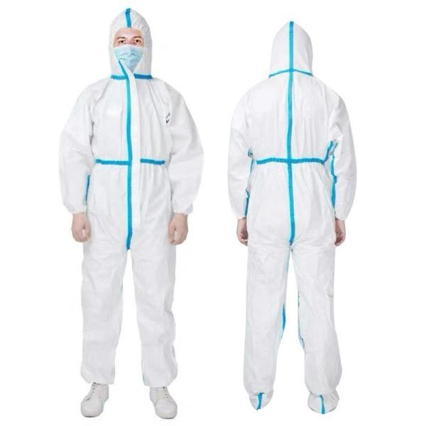 White Sealed CX-5 EN13688 Waterproof Personal Insulated Coveralls for Full Body