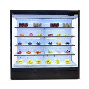 Open Display Fridge Cooling For Fresh Food And Beverage Display 2-8C Temperature