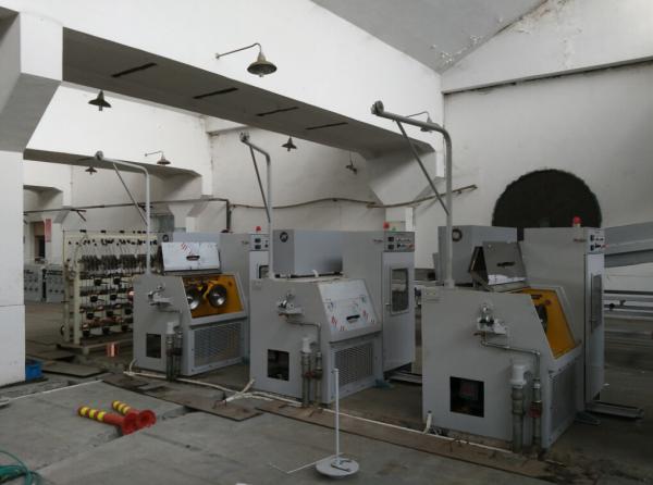 Wire Manufacturing Machine , Fine Wire Drawing Machine 14DS 1500mpm Belts