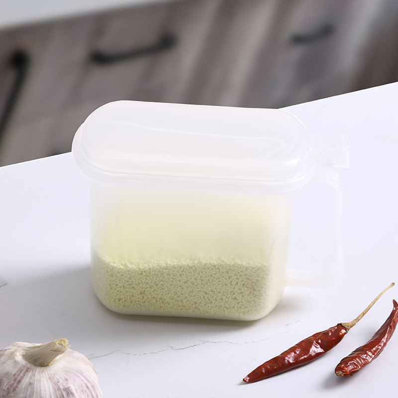 Salt Rectangle 10cm Height Condiment Box Desktop Plastic Kitchen Organizers