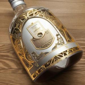 China Hot Stamping Logo Metal Wine Label Sticker for Wine Bottle Paper Custom Sticker factory