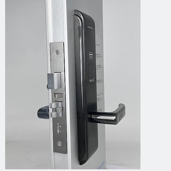 Smart Door Lock hotel electronic door lock system dark grey