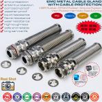 Metal EMC (EMI, EMV) Cable Gland, IP68 Watertight Brass PG Cable Gland Connector