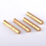 Aluminum 6063-T6 Custom Brass Turning Parts 950mm Hexagonal Aluminum Extrusion