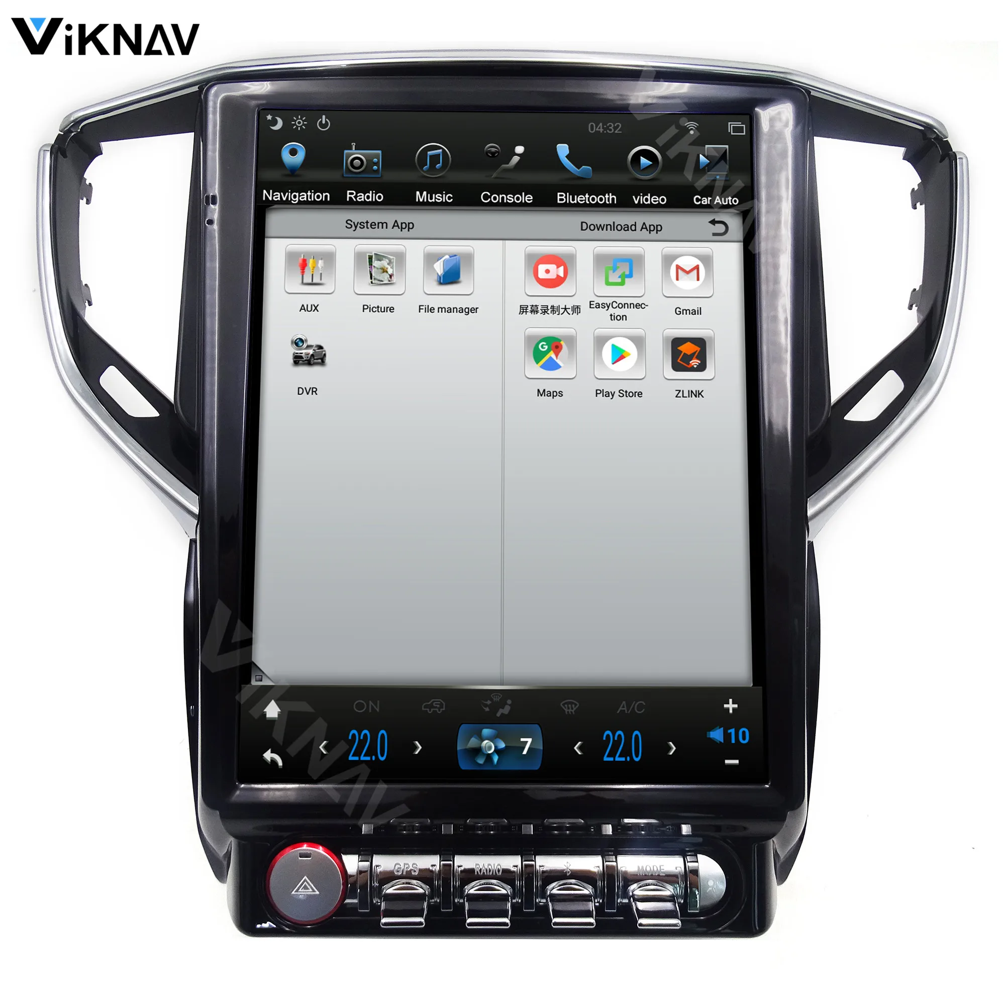 12.1 Inch Carplay Aftermarket Radio GBL Maserati Head Unit 2014 2015 2016 IPS DVR WiFi Carplay