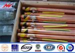 0.254mm 0.33mm Copper Ground Rod Cover With Clamps Trong Corrosion Resistance