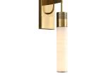 White marble led round and long and plating gold wall lamp for hotel