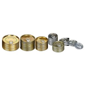 China Manufacture Tin Easy Open Ends Antirust Function Gold Tin Can Cover Tinplate Coil Easy Open End on sale