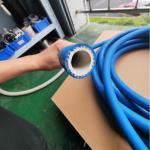 Flexible Blue Antibacterial Sanitary Hose Food Approved Rubber For Cleaning