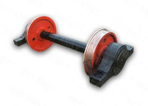 China Custom Transfer Cart Accessories Single Flange Wheel 10T Capacity 500 Diameter factory