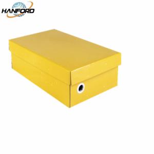 China Shockproof Shoe Box Paper Packaging , Dustproof Heavy Cardboard Boxes With Lids factory
