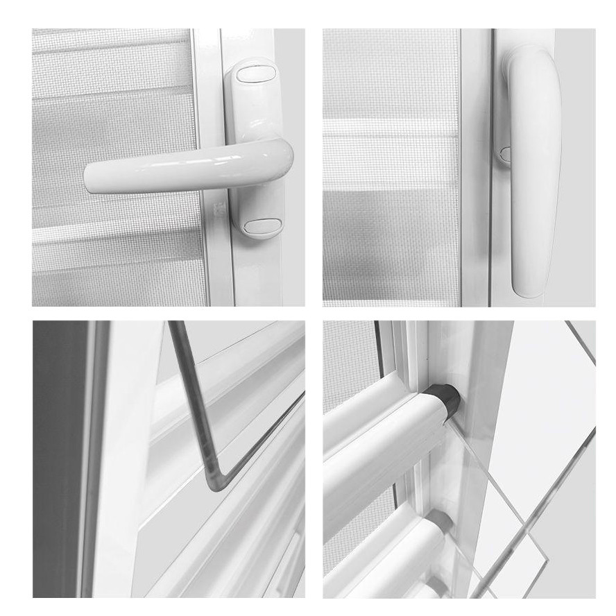 Aluminum UPVC Plantation Shutter Louvers Window Blind Shades