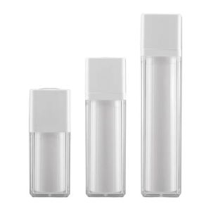 30ml 50ml Plastic PP Square Airless Bottle with Pump