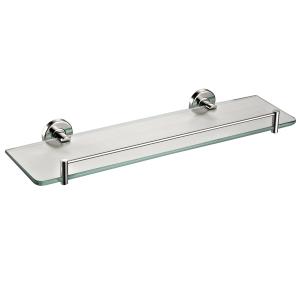 China Stainless Steel 304 Wall Mounted Glass Rack Decorative Glass Shelves For Bathroom factory