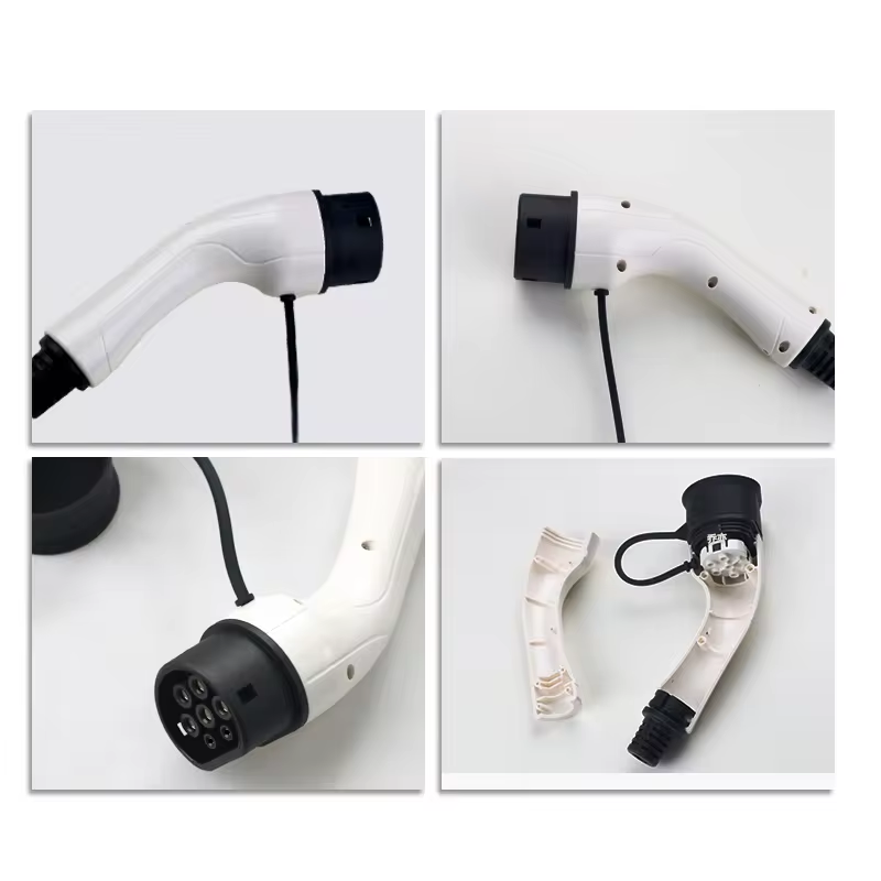 Type2 7kw 16aUk Plug Portable Charge Cable Head Charging Gun for Homeuse One Phase Ev Car Energy Vehicle Adapter Holder
