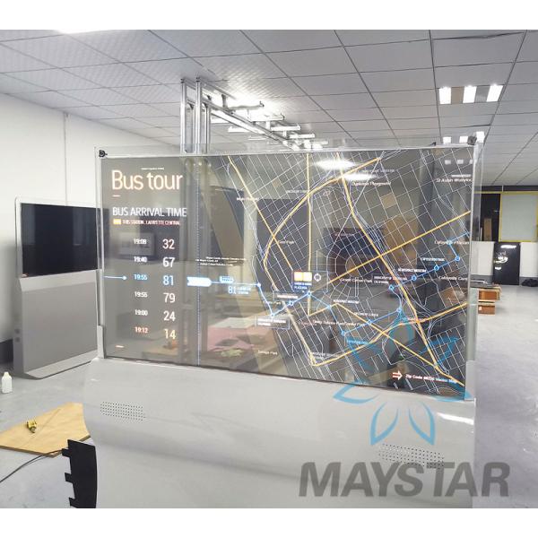 China OEM / ODM Transparent OLED Display Ultra Thin Embedded Wireless Control factory