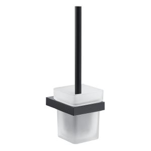China Modern Metal Stainless Steel Toilet Brush Holders Glass Bath Hardware Set factory