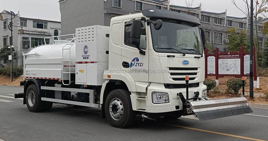 18TON Hydrogen Fuel Sprinkler High Pressure Cleaning Vehicle for Environmentally Friendly Construction Site Cleaning