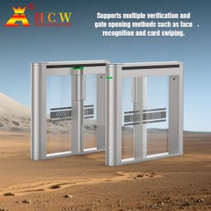 Full Automatic Bidirectional Swing Barrier Turnstile IP54 Access Control Swing