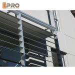 Hurricane - Proof Aluminum Louver Window , Security Jalousie Window