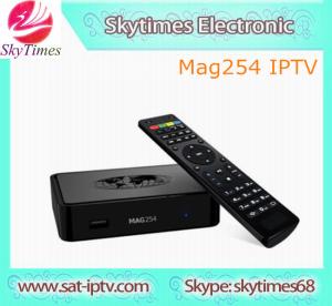 China IPTV MAG254 powferful digital satellite receiver mag254 set top box factory