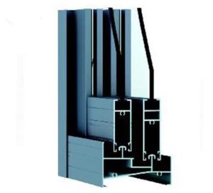 China Vertical Powder Coated Wood Grain Transfer Printing Window Aluminum Profile factory