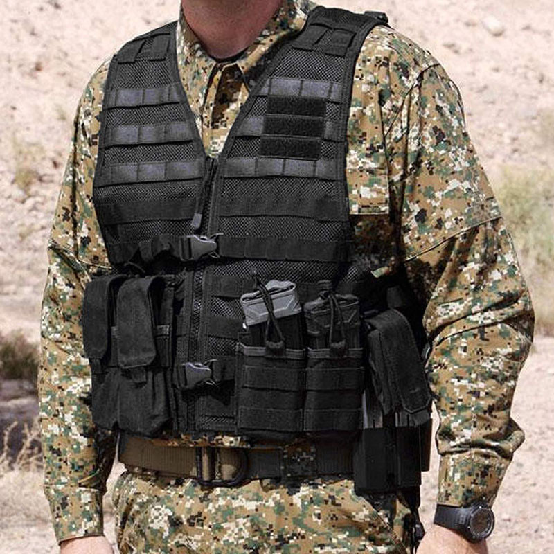 500D PURE Nylon Fabric Military Tactical Vest For Security