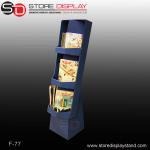 book corrugated compartments display stand