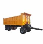3 Axles Side Tipper Dump Full Semi Truck Trailer With Side Wall Height 600
