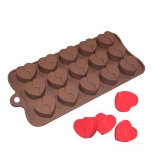 China LFGB Custom Chocolate Molds Heart Shaped Mousse Cake Silicone Mold factory