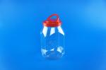 Clear Food Safe Plastic Containers , 2100Ml Wide Mouth Plastic Jars With Lids