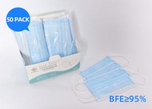 China Outdoor Surgical Disposable Earloop Face Mask Anti Pollution Dust Mask 3 Ply factory
