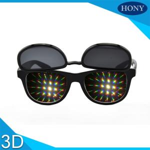 China Amazing light 3D Diffraction Glasses flip up double lens 3d firework glasses factory