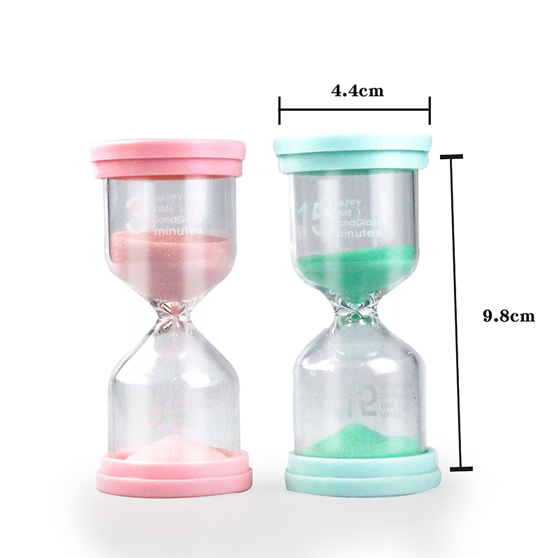 Decoration Small Hourglass Shower Timer Green Blue Purpel Pink Color
