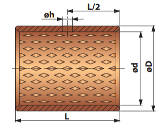 Bronze Sleeves Straight and Flange With Perforation