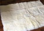 Square Long Wool Australian Sheepskin Rug Medium Weight With Straight Edge