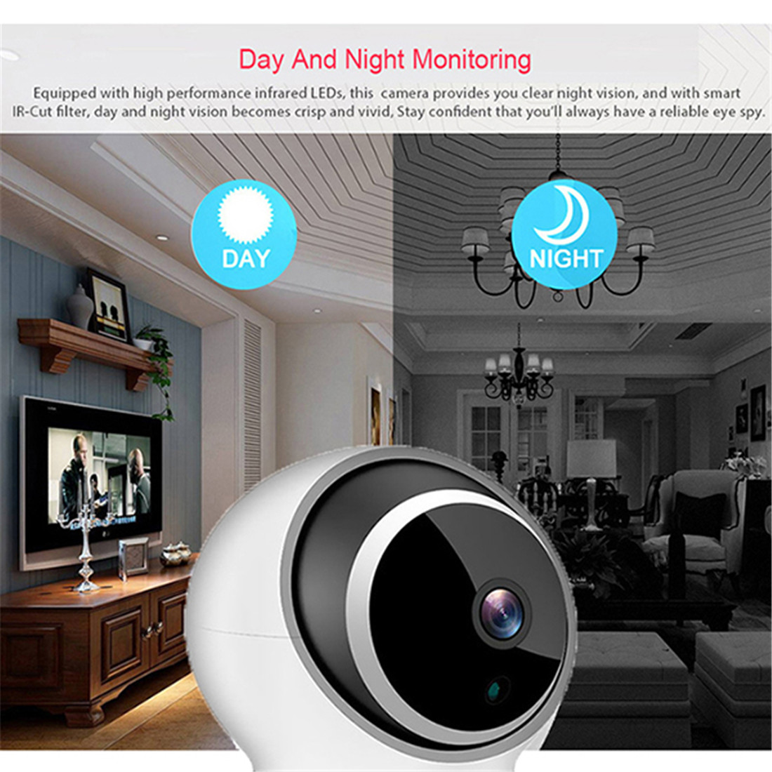 720P 1080P IP Camera 1M 2M Wireless Wi-Fi Camera Security Surveillance CCTV Camera Baby Monitor(TY-S2-T0)
