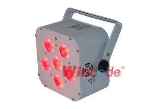 China WiFREE Par 6 Battery Powered Stage Lights 6 × 18W RGBWA + UV With Colorful LCD Display factory