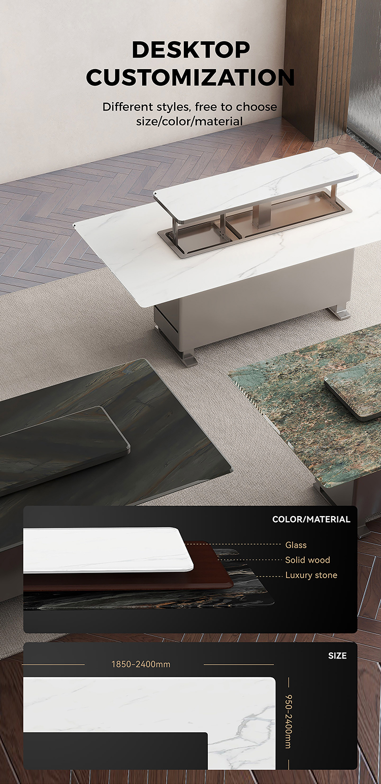 1232*465*791mm Fridge body size Multifunctional Marble Bar Table for Modern Dining Room