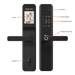 Red Bronze Smart Camera Door Lock Intelligent Keyless Lock With Camera