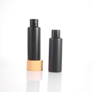 China 120ml Black Plastic Clamshell Bottle For Hairdressing Potion Sample factory