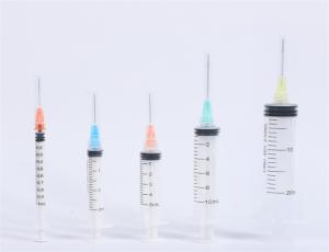 China Medical Grade PP Disposable Syringe ISO CE FDA510K factory