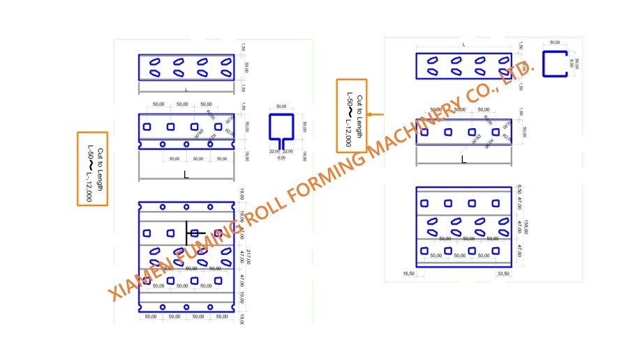 Precise 11KW Upright Racking Roll Forming Machine Hydraulic Cutting System