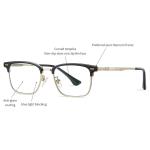 OEM Titanium Frame Combination Glasses Unisex Anti Blue Light For Reading