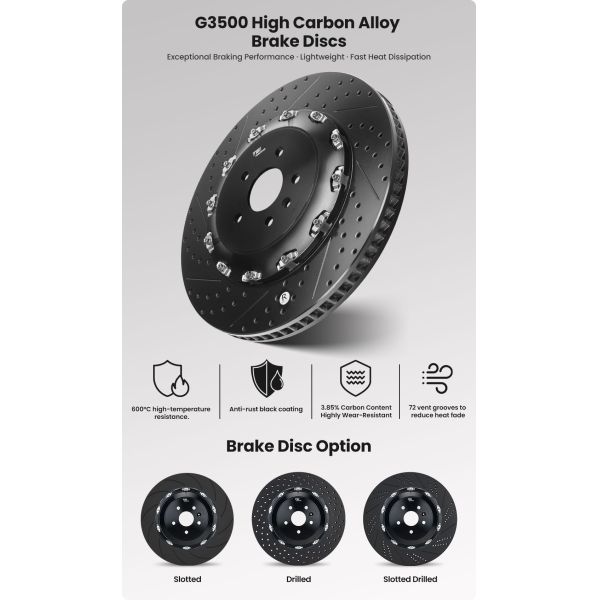 TEI S60 Plus 6 Pot Brake Caliper Carbon Fiber Ceramic Disc Big Brake Kit 19inch 20inch 21inch for BMW F25 G01 G45 G08 E70 F15 G05 X3 X5