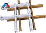 10×50mm Aluminium Grid Ceiling For Stadiums Subway Station Decoration