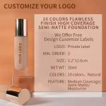 Lightweight Full Coverage Foundation Private Label Natural Makeup Foundation
