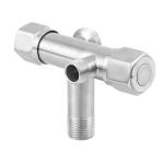 Toilet Heater 2 Way Angle Valve Safety Brushed 130g SUS 304