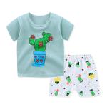 Children's Outfit Sets Short-Sleeved Shorts Cotton Kids Home Wear Suit
