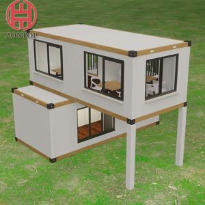 China Zontop Modern Prefab Living Flat Pack Container House 20 Foot Portable Modular Container House factory
